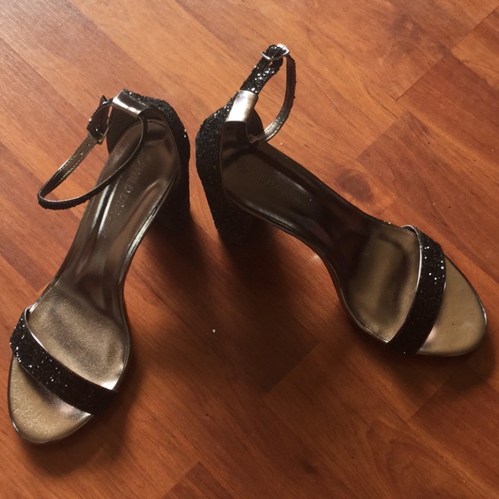 Black Sparkly Heels